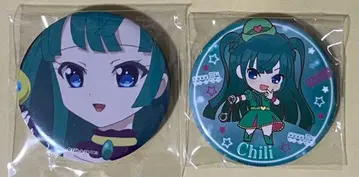 프리파라 캔뱃지 치리 2점