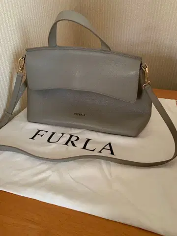 FURLA 그레이 가죽 2way 백 수납 가방 포함
