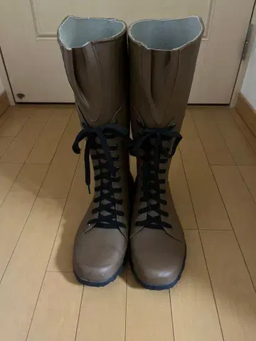 Super Botte 브라운 레이스업 장화