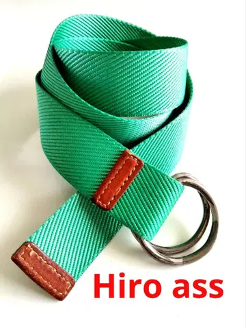 ha LightGreen NylonLeather RingBelt