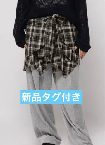 [ 완판템 새상품 ] 니코앤드 2WAY 체크 뷔스티에 스커트