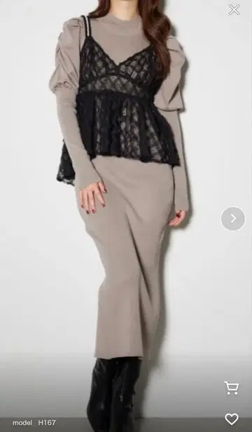 리엔다 뷔스티에 세트 니트 원피스