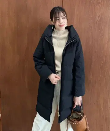 Doux archives 새상품급 심리스 볼륨 컬러 롱 다운