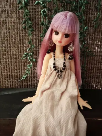 커스텀 리카짱 헤드만 퍼플 22cm 인형