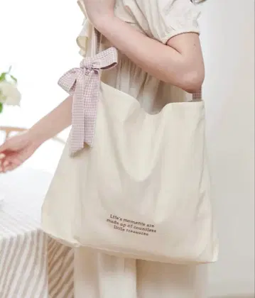 &emuu 안드에뮤 emiffy 토트백 핑크 깅엄