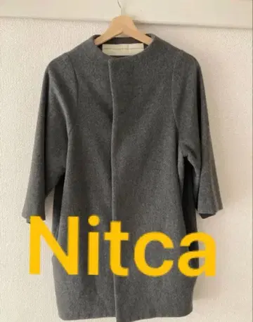 새상품급 니토카 코쿤 코트 캐시미어 nitca