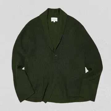 URBAN RESEARCH 칼라 니트 가디건 남성용 그린 L