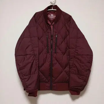 새상품급 유니클로 다운 자켓 남성용 다운 블루종 XL