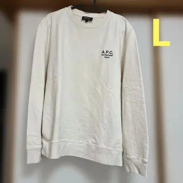 A.P.C. 크림색 맨투맨 L