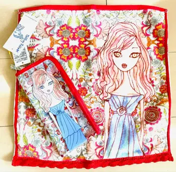 제프리 풀비마리 타월과 파우치 칫솔 세트 미사용품 택 포함