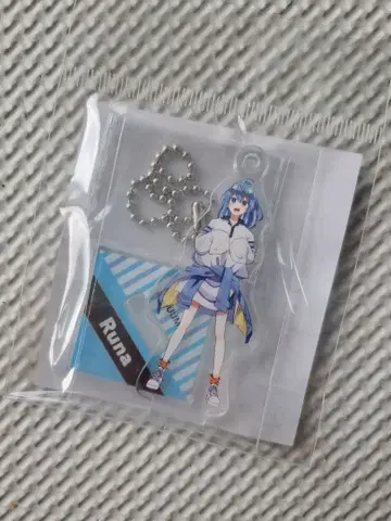 컬러풀 피치 아크릴 스탠드 키링 루나님