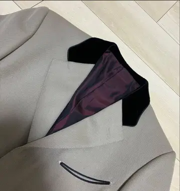 새상품급 남성용 비기 롱 코트 벨로아 히요쿠 포멀 40 고급스러움