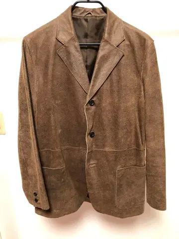 토네이도 마트 소가죽 테일러드 자켓 리얼 가죽