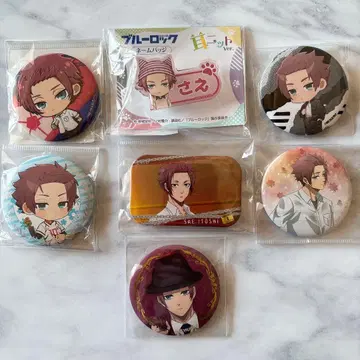 이토시 사에 7세트 캔뱃지 고양이 귀 네임 배지 펑크 벌스데이 플라워