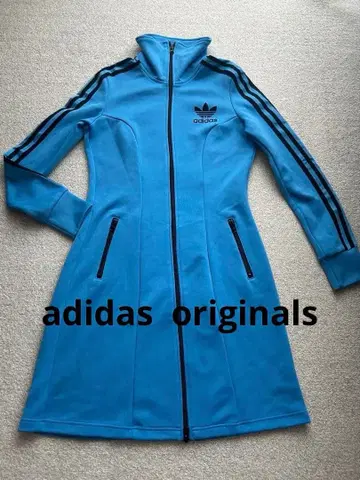 [ adidas originals ] 트랙 자켓 원피스 라이트 블루