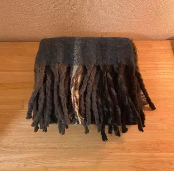 미사용 새상품 BRAHMIN 브라민 BIG 프린지 체크 스톨 머플러