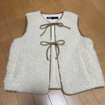 새상품 ZARA 보아 베스트 리본 따뜻한 귀여운 현재 판매 중 인기