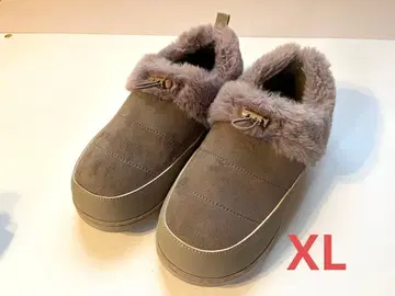 [택 포함] GLOBAL WORK 에어카루 퍼 모크 슈즈 XL 베이지