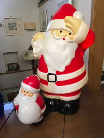 산타클로스 입상 세트 (라이트 포함)