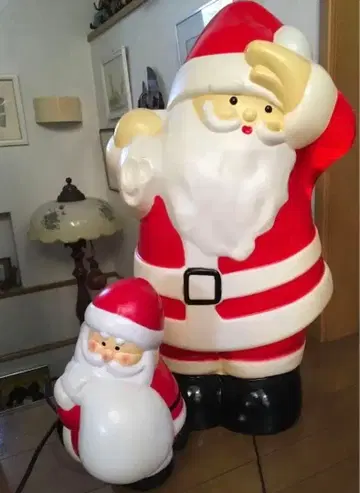 산타클로스 입상 세트 (라이트 포함)