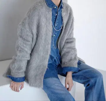 SLOBE IENA 샤기 니트 가디건