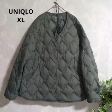 유니클로 빅 사이즈 XL 울트라 라이트 다운 릴랙스 자켓 모스그린