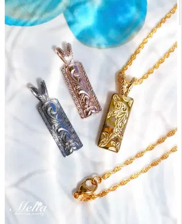 하와이안 주얼리 리버서블 목걸이 골드