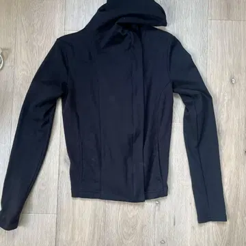 Armani Exchange 블랙 후드 부착 후드티