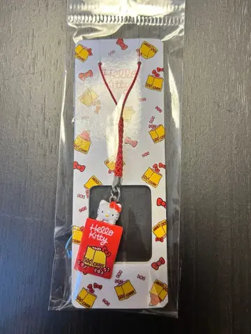 헬로키티 매듭 스트랩 빨간색 헬로키티전