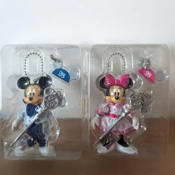 미키 미니 25주년 기념 키링 세트