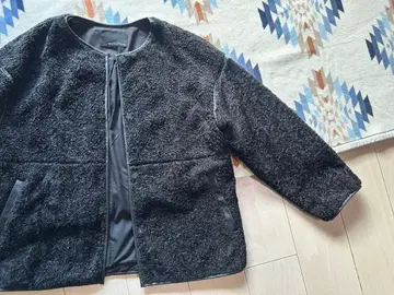 그린 라벨 블랙 플리스 자켓