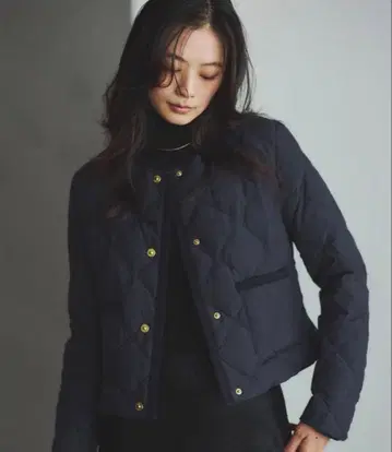 TAION anuans 노카라 퀼팅 숏 다운