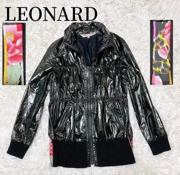 LEONARD 레오나르 나일론 블루종 바시티 자켓 나일론 코트