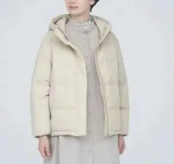 [ 미사용 ] 무인양품 다운 자켓 아이보리 M