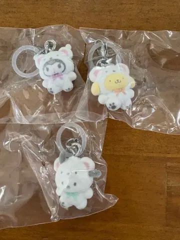 산리오 메지루시 액세서리 쿠로미 포차코 폼폼푸딩 3개 세트