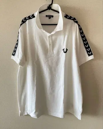 True Religion 화이트 피케 셔츠 L 사이즈