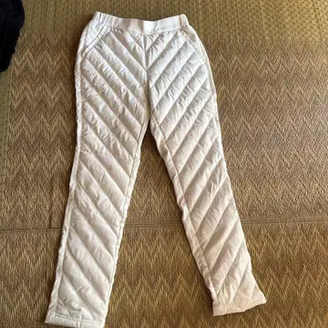 다운 팬츠 화이트