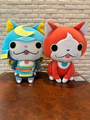 요괴워치 데카이 아카마루 부시냥 봉제 인형 세트