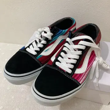 새상품급 반스 VANS 레어 올드스쿨 멕시칸 러그 니트 오르테가 무늬