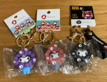 산리오 미야쿠미야쿠 키리 입체 키링 쿠로미 3종 세트 만박