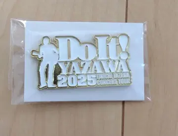 야자와 에이요시 2025년 투어 Do It ! SS석 핀 배지 미개봉품