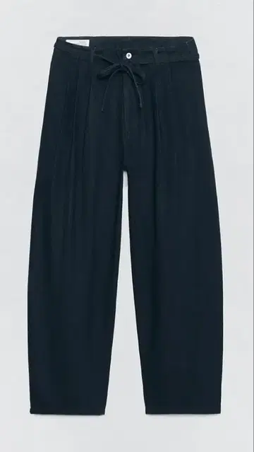 soshiotuki X zara 와이드 레그 플리츠 데님 팬츠 EU42