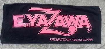 [ 새상품급 ] 야자와 에이요시/페이스 타월/로고/블랙 x 핑크