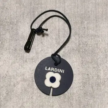 미사용 LARDINI 부토니에르 화이트 x 네이비