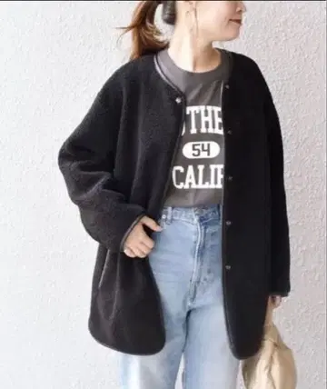 SHIPS 보아 코트 보아 자켓