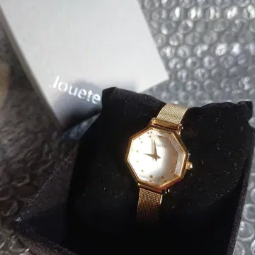 Jouete 쥬에테 옥타곤 골드 쿼츠 여성용 손목시계