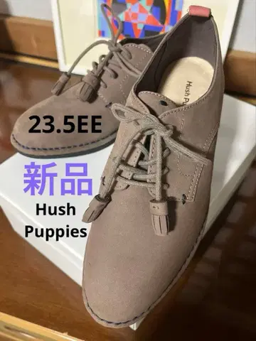 허시파피 신발 천연 가죽 23.5cm