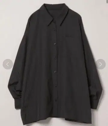 지나시스 Les Fleurs 스트라이프 셔츠 블라우스 긴팔 블랙