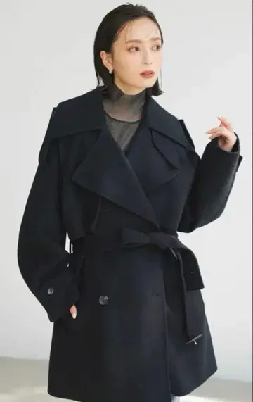 아뉴앙스 리버 미들 트렌치코트