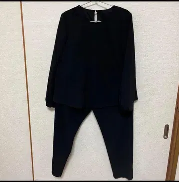 글로벌 워크 블랙 긴팔 셋업